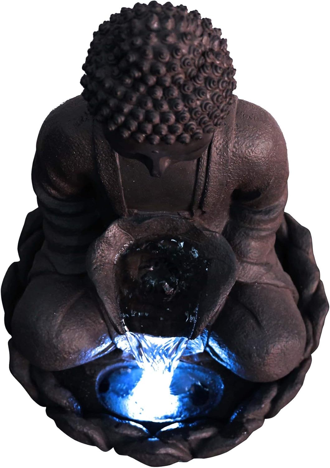 Hi-Line Gift 79567 Meditating Buddha Fountain with Led 1