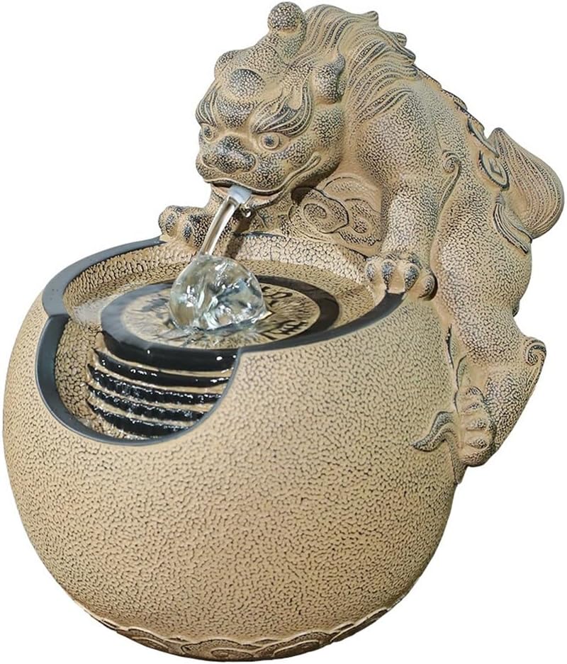 Tabletop Fountain with Lucky Beast Design