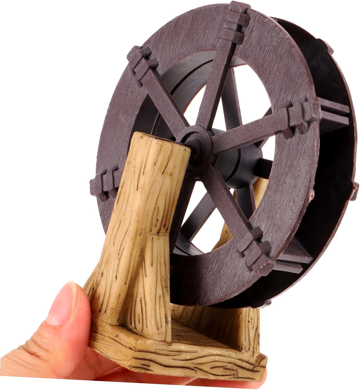 Waterfall Fountain Wheel Tabletop Decor Rotating Water Wheel with Support Stands for Zen Gardens