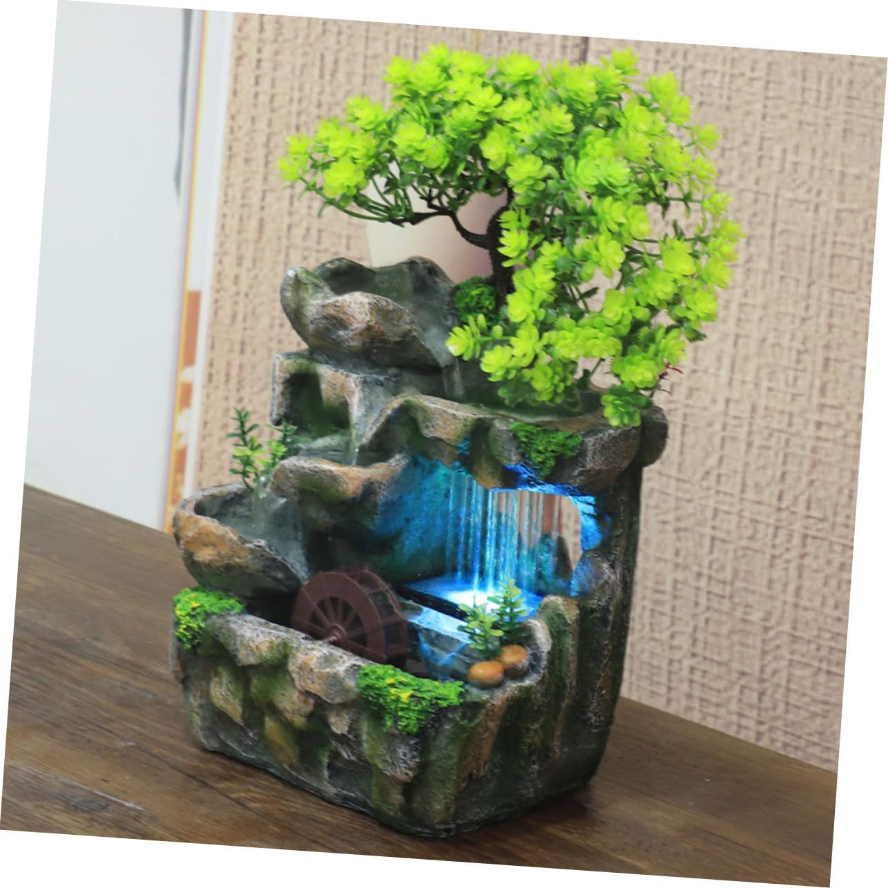 VINTORKY Tabletop Water Fountain for Home Decor