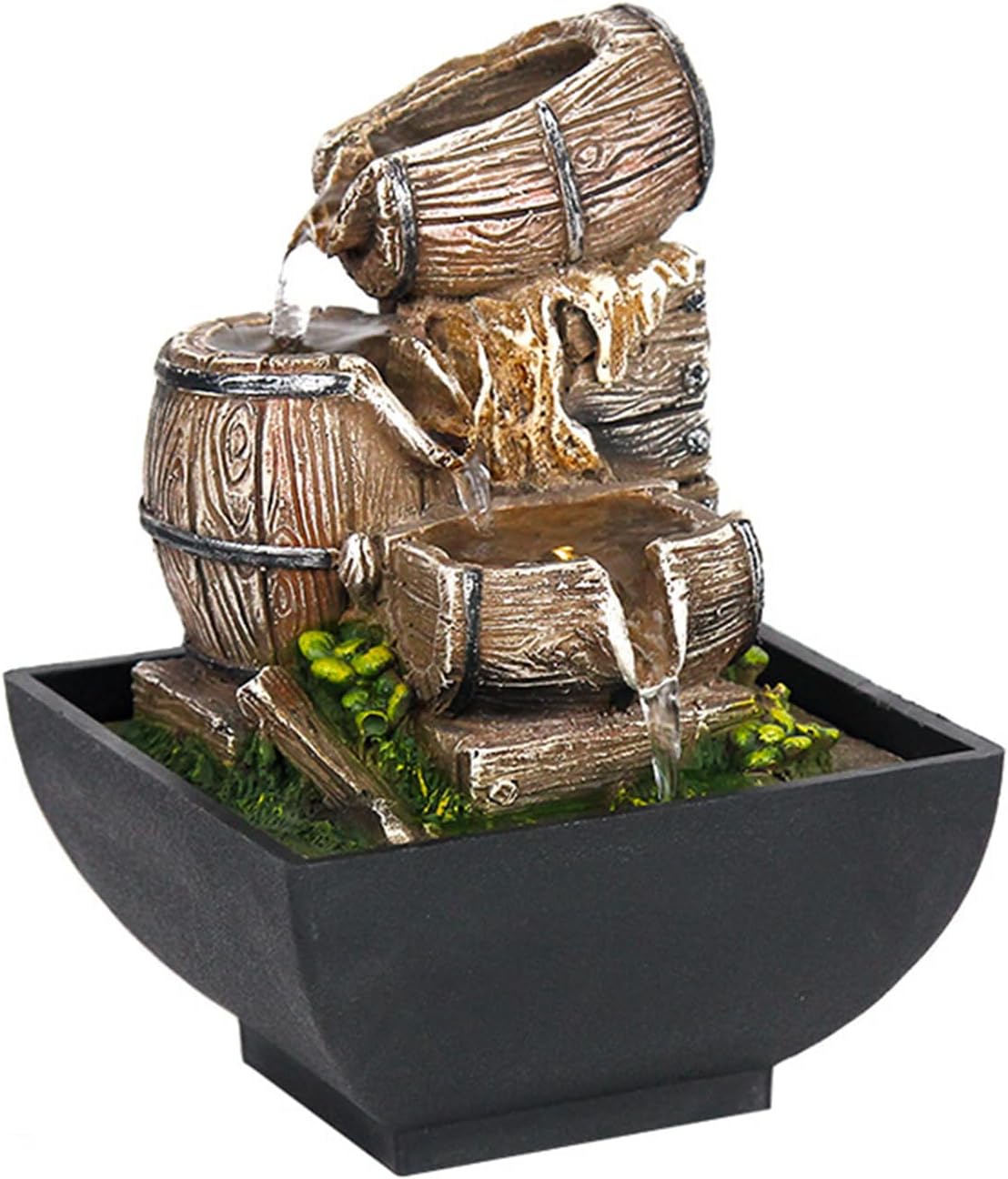 Elegant 3-Layer Tabletop Water Fountain for Home Office