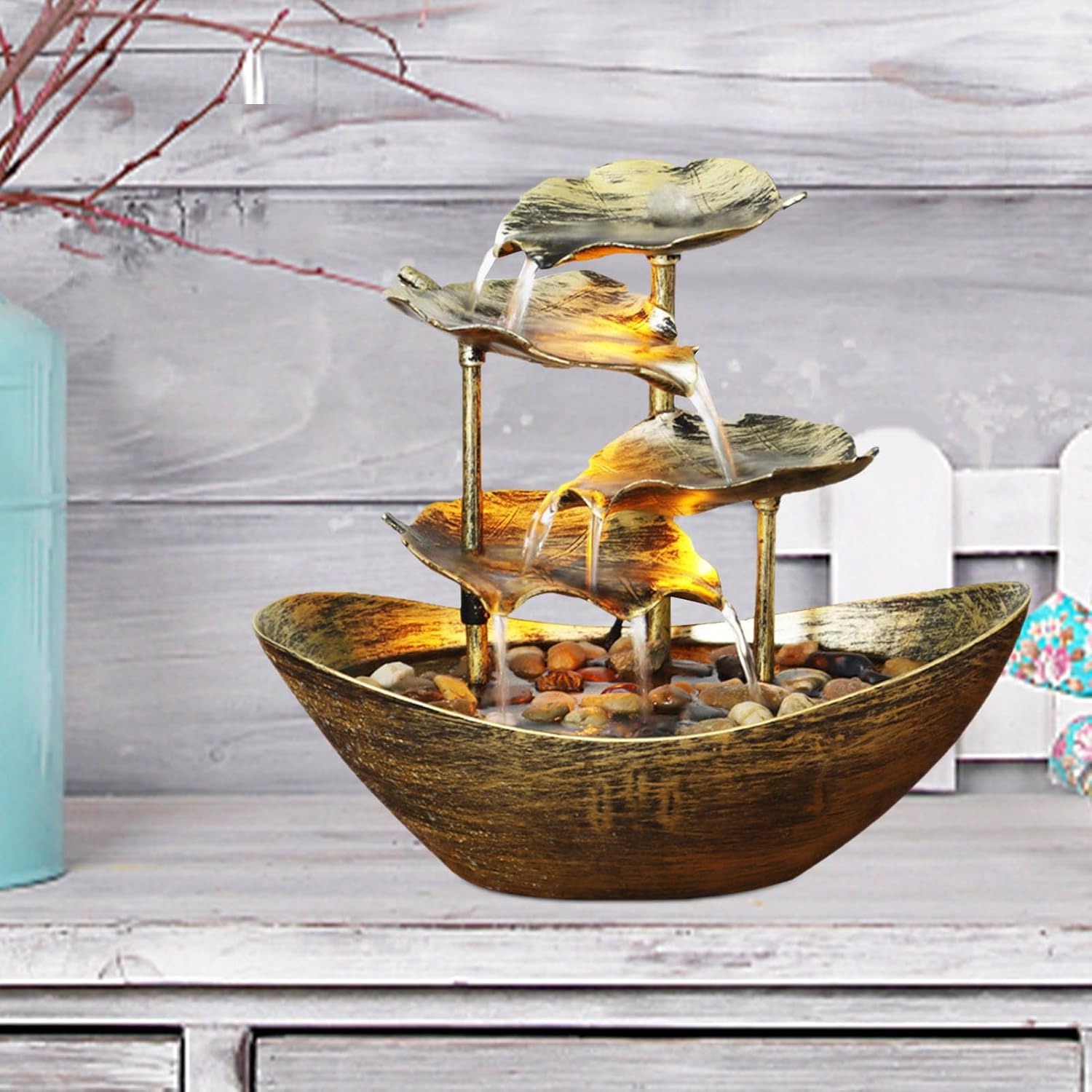 Small Waterfall Fountain Indoor Decor