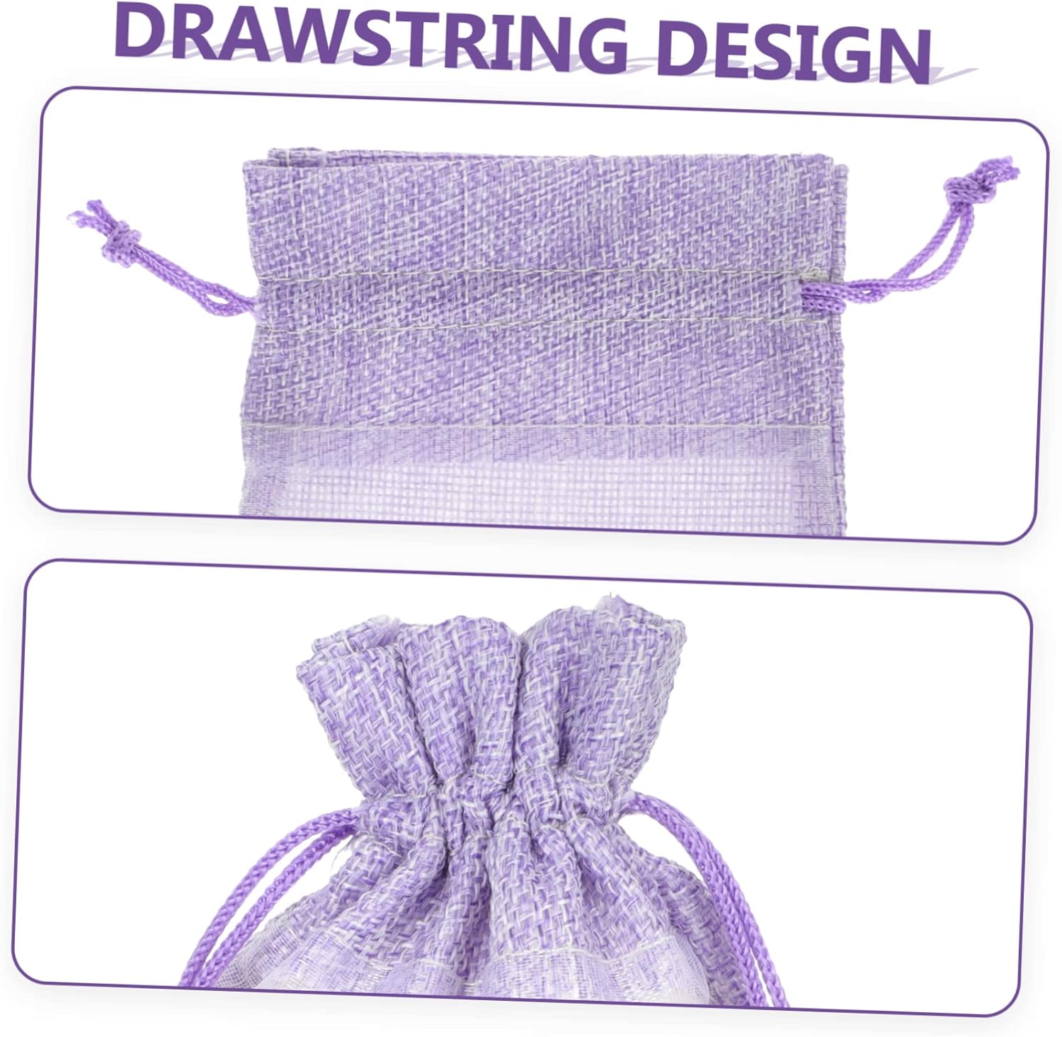 Cabilock 10Pcs Lavender Sachet Bags with Drawstring