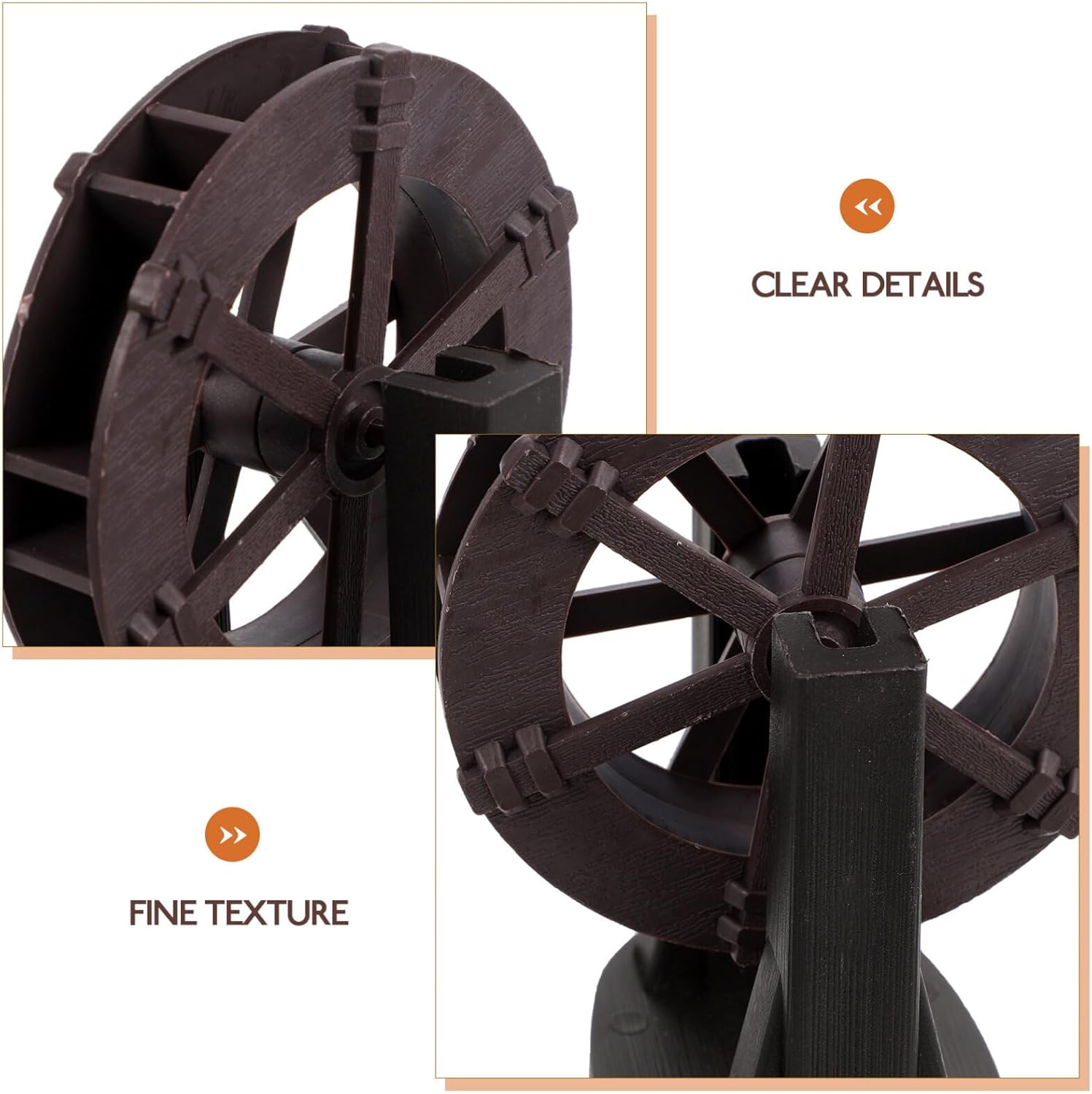 Luxshiny Mini Water Wheel - Decorative Indoor Fountain Accessory