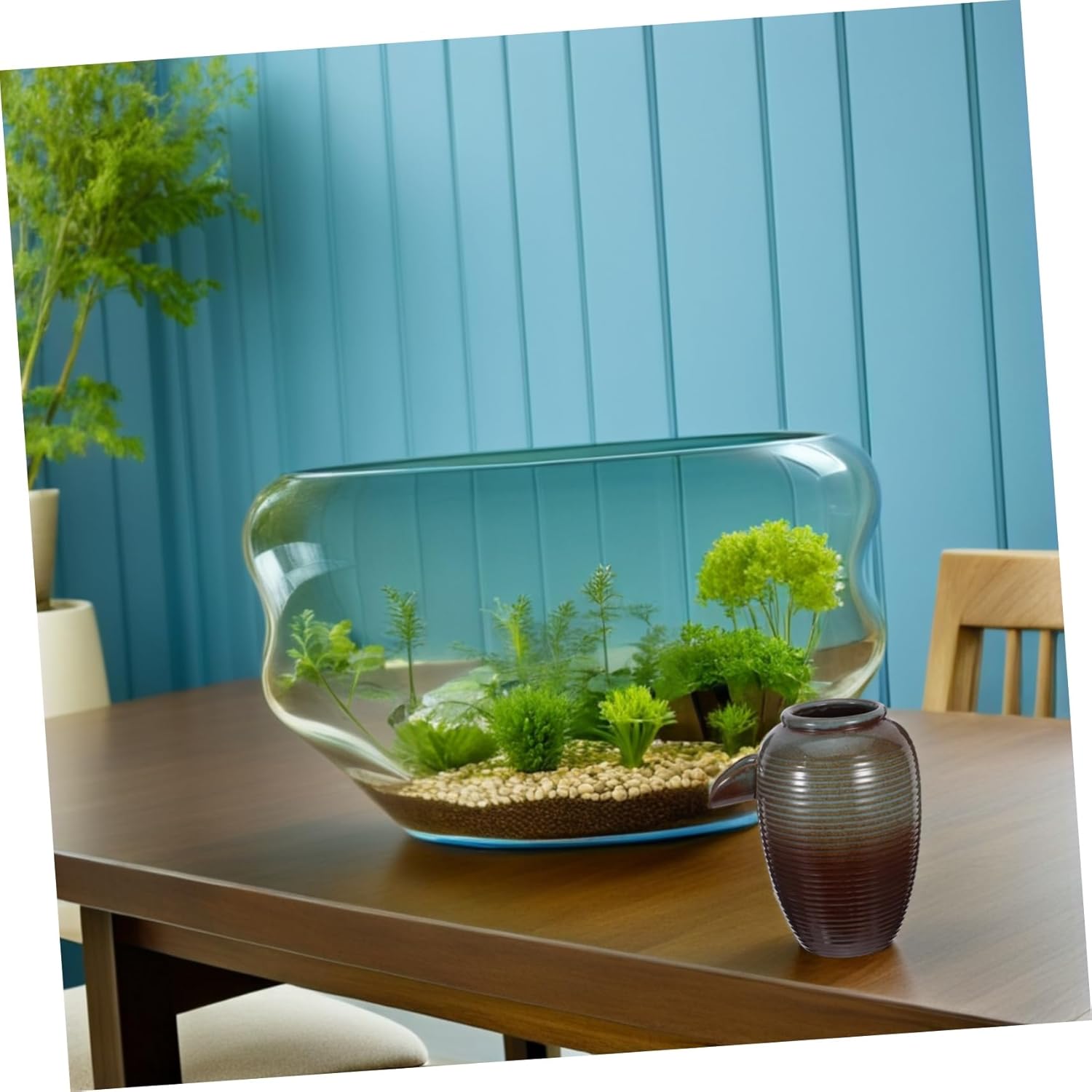 LIFKOME 2pcs Ceramic Tabletop Fountain for Indoor Decor