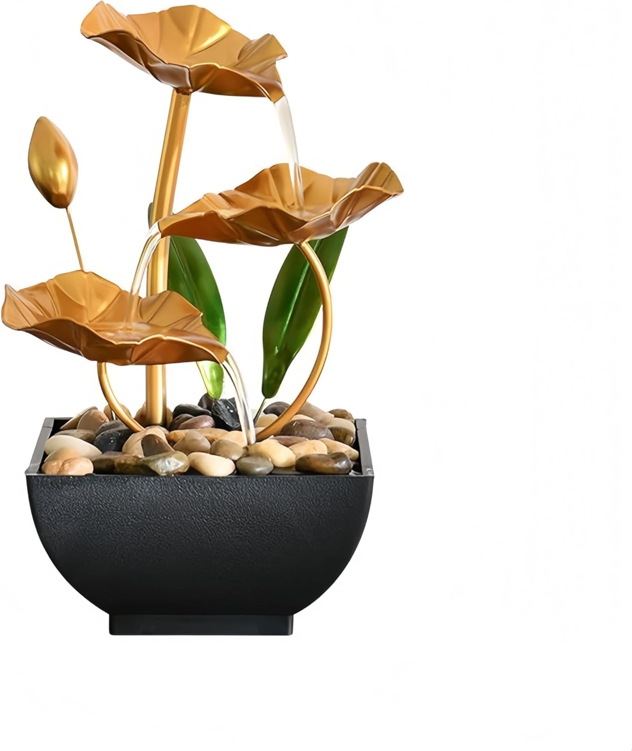 FengShui Caishen Tabletop Water Fountain for Relaxation and Meditation
