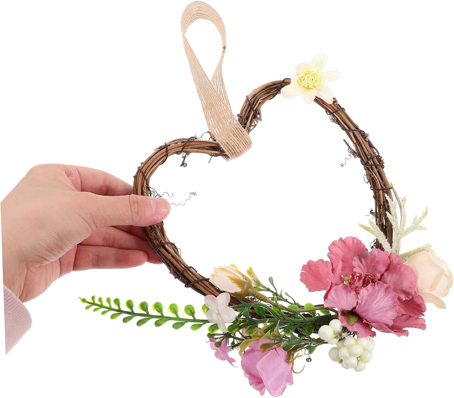 Ciieeo Heart Shaped Wreath Wedding Decor