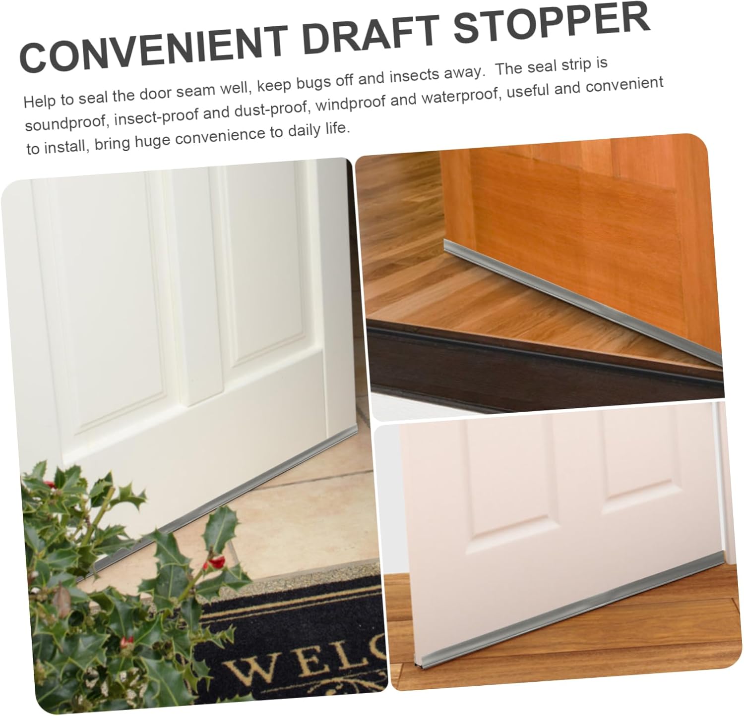 Windproof Sealing Strip for Under Door Noise Blocker