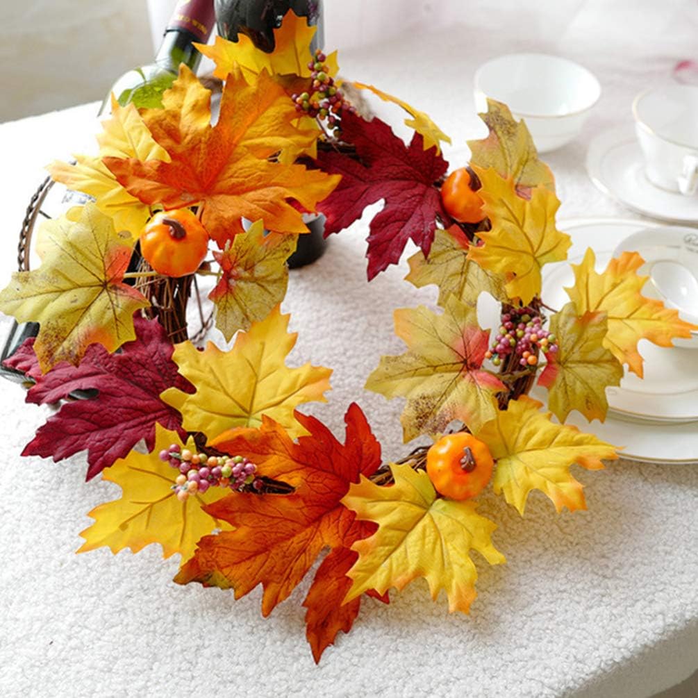 PRETYZOOM Fall Pumpkin Wreath Decor 1pc Plastic Autumn Coat Hanger Halloween Design