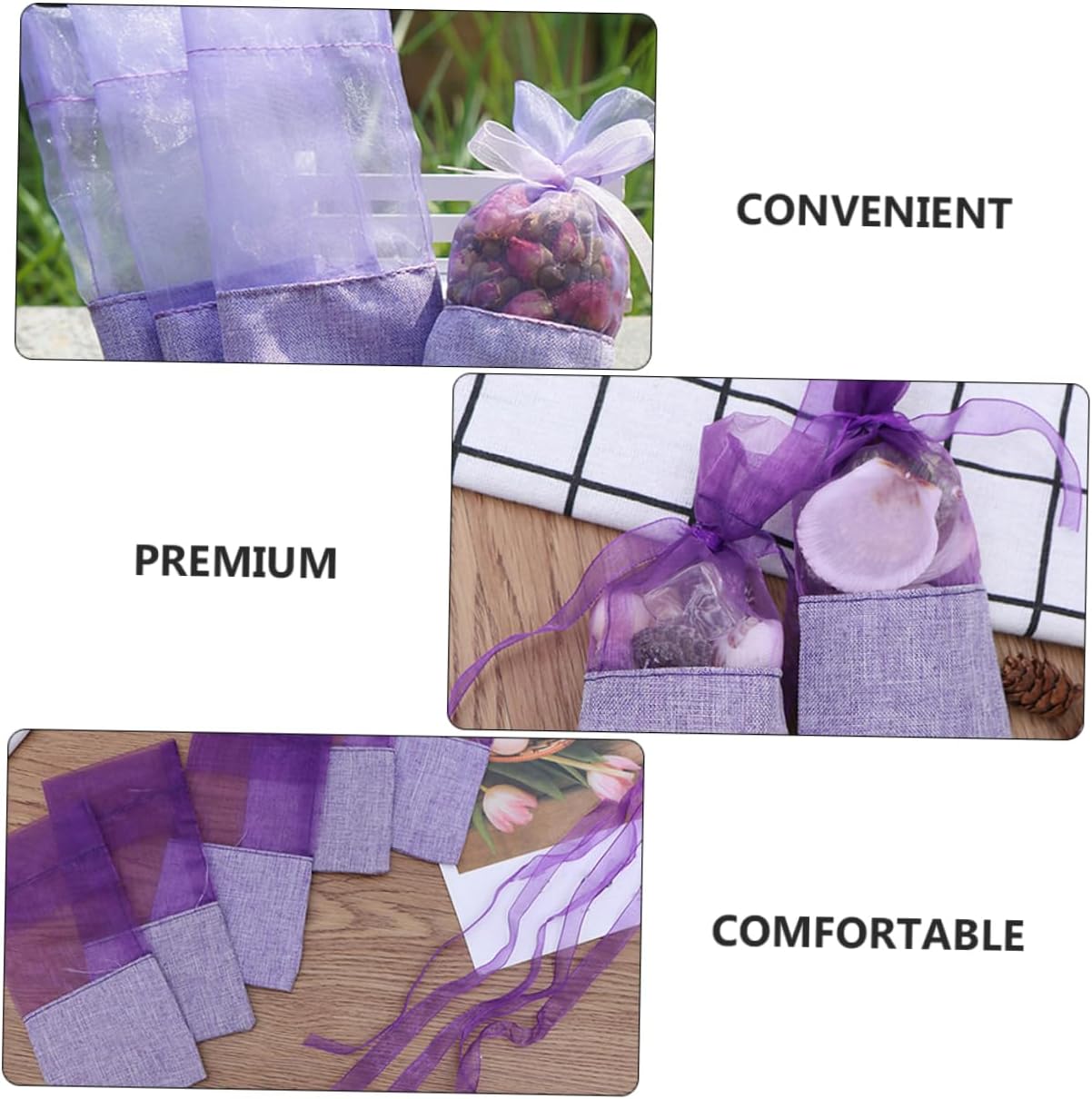 24pcs Lavender Sachet Bags for Closets Drawers Parties