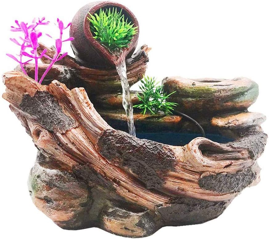 GaRcan Tabletop Fountain Indoor Waterfall Decor