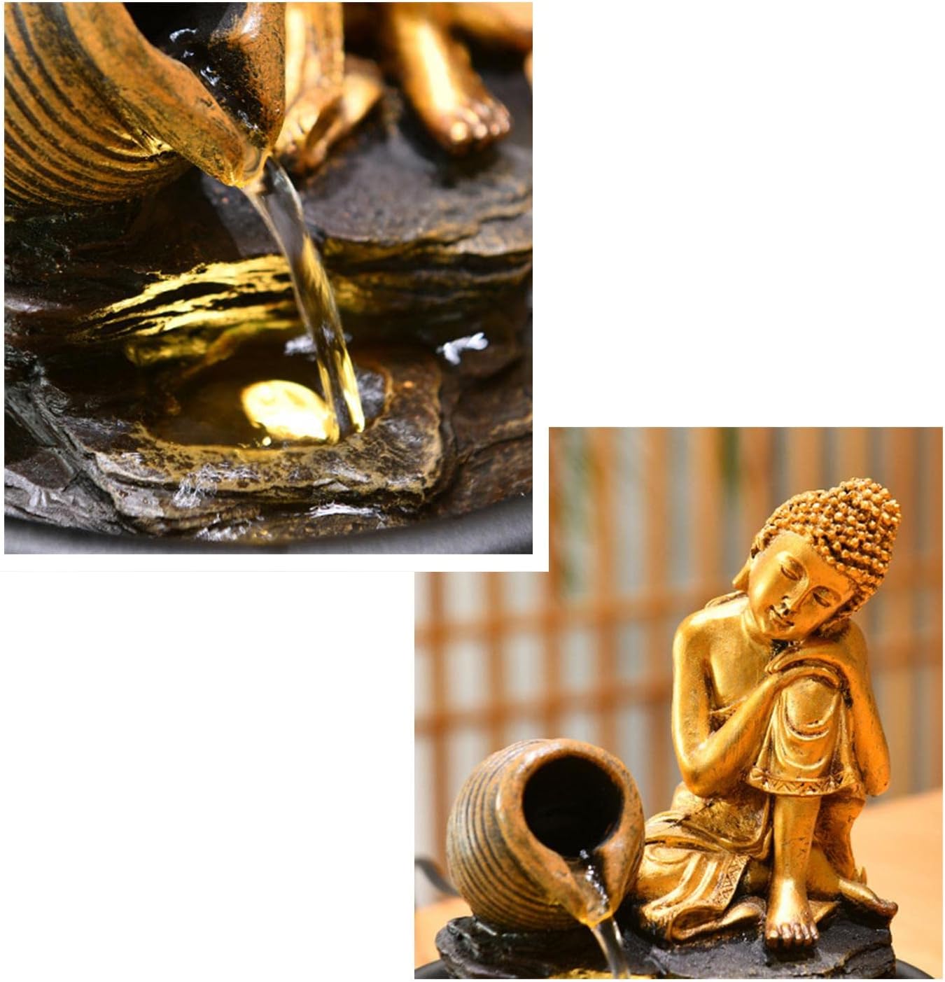 Stylish Tabletop Waterfall Fountain for Home Office Decor