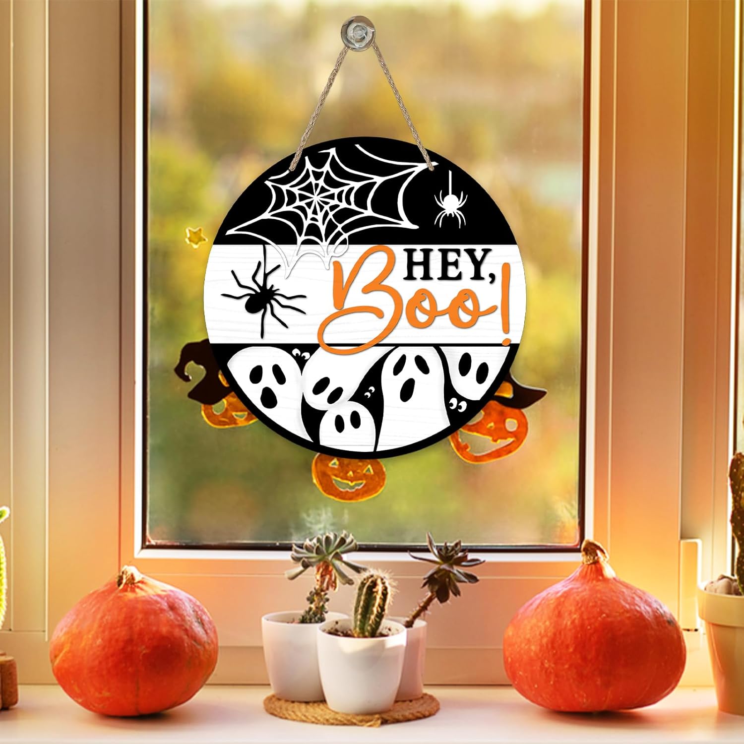 Deroro Halloween Ghost Door Sign Decor