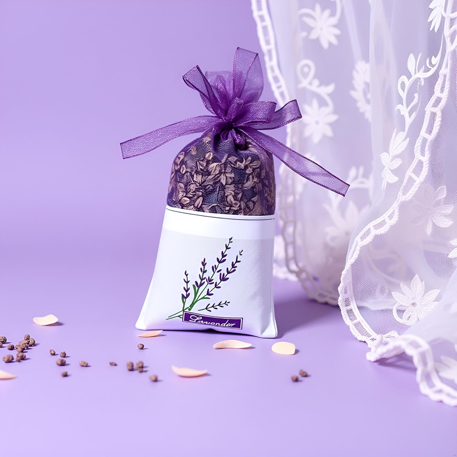 20Pcs Purple Lavender Sachets for Home Fragrance