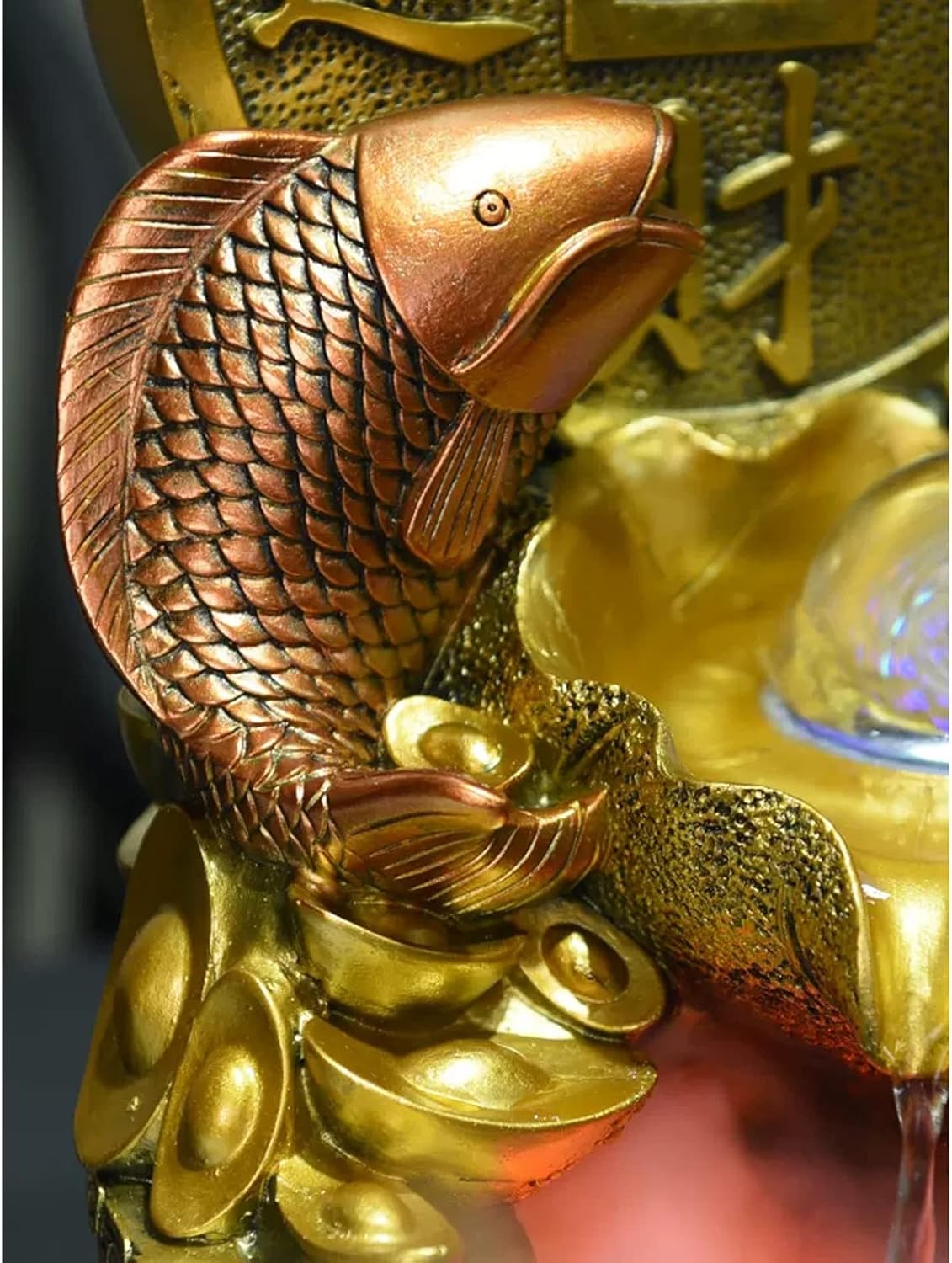 Gold Indoor Fountain for Home and Office Decor