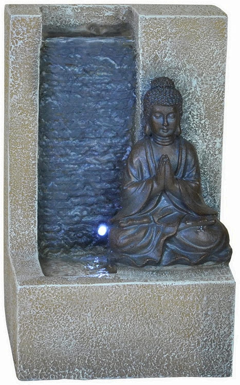 Indoor Buddha Tabletop Fountain with LED Light