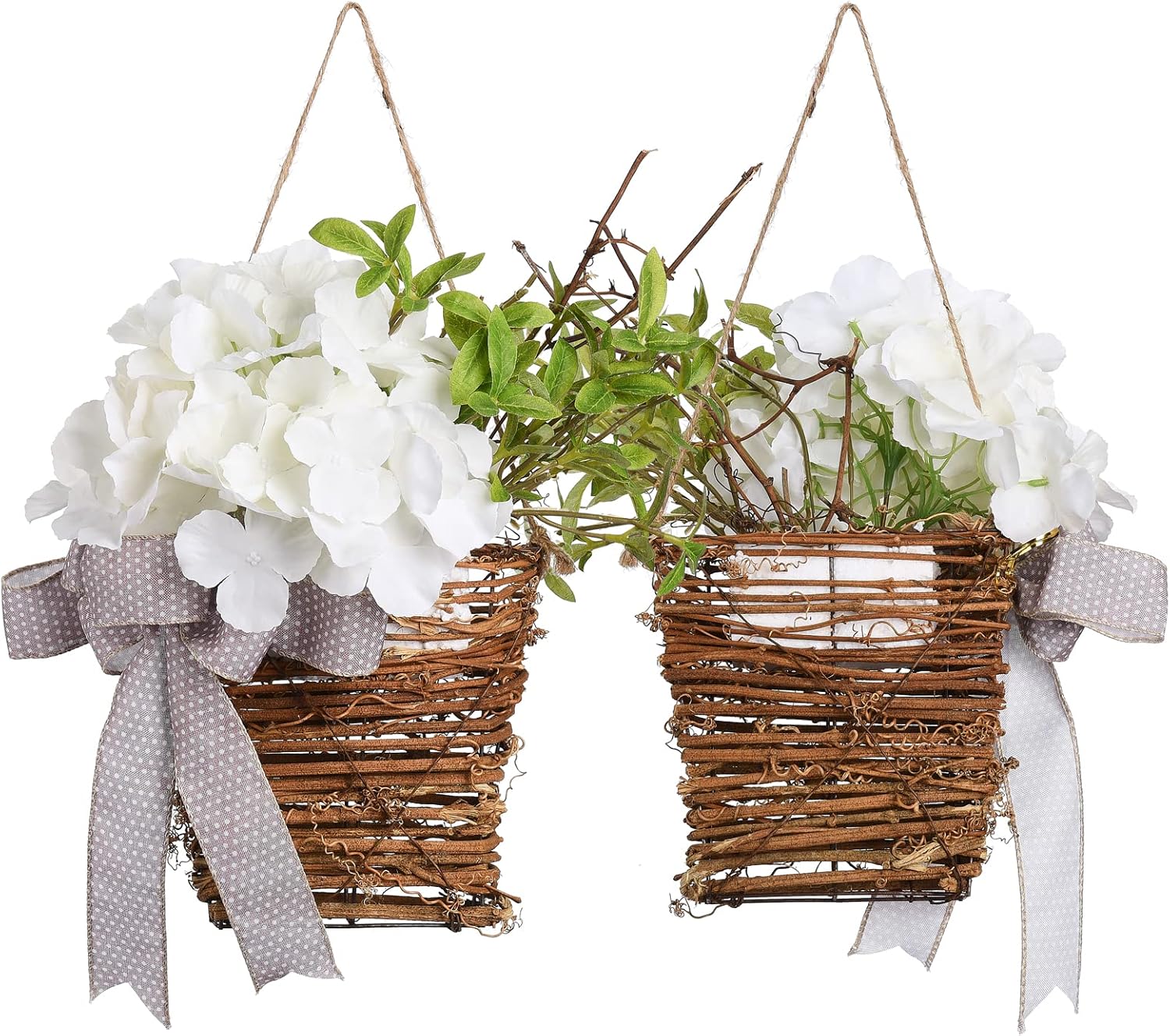 IUIBMI Spring Flower Door Wreath Decor
