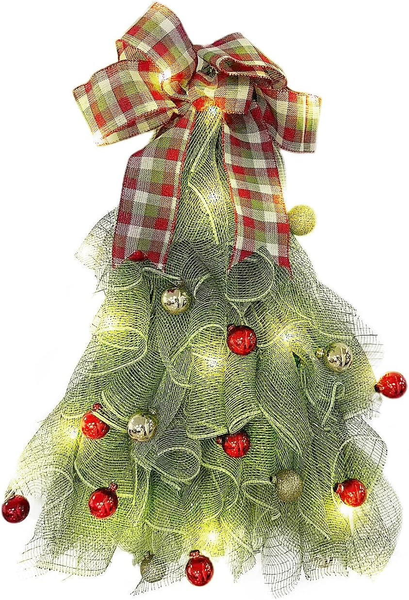 Handmade Christmas Tree Wreath for Front Door