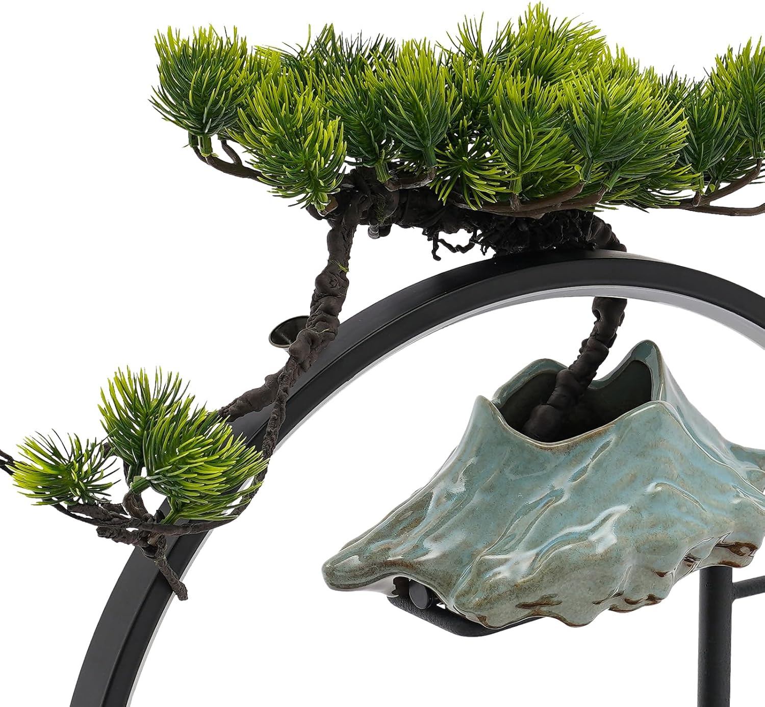 Little Monk Waterfall Indoor Fountain with LED Light and Mist