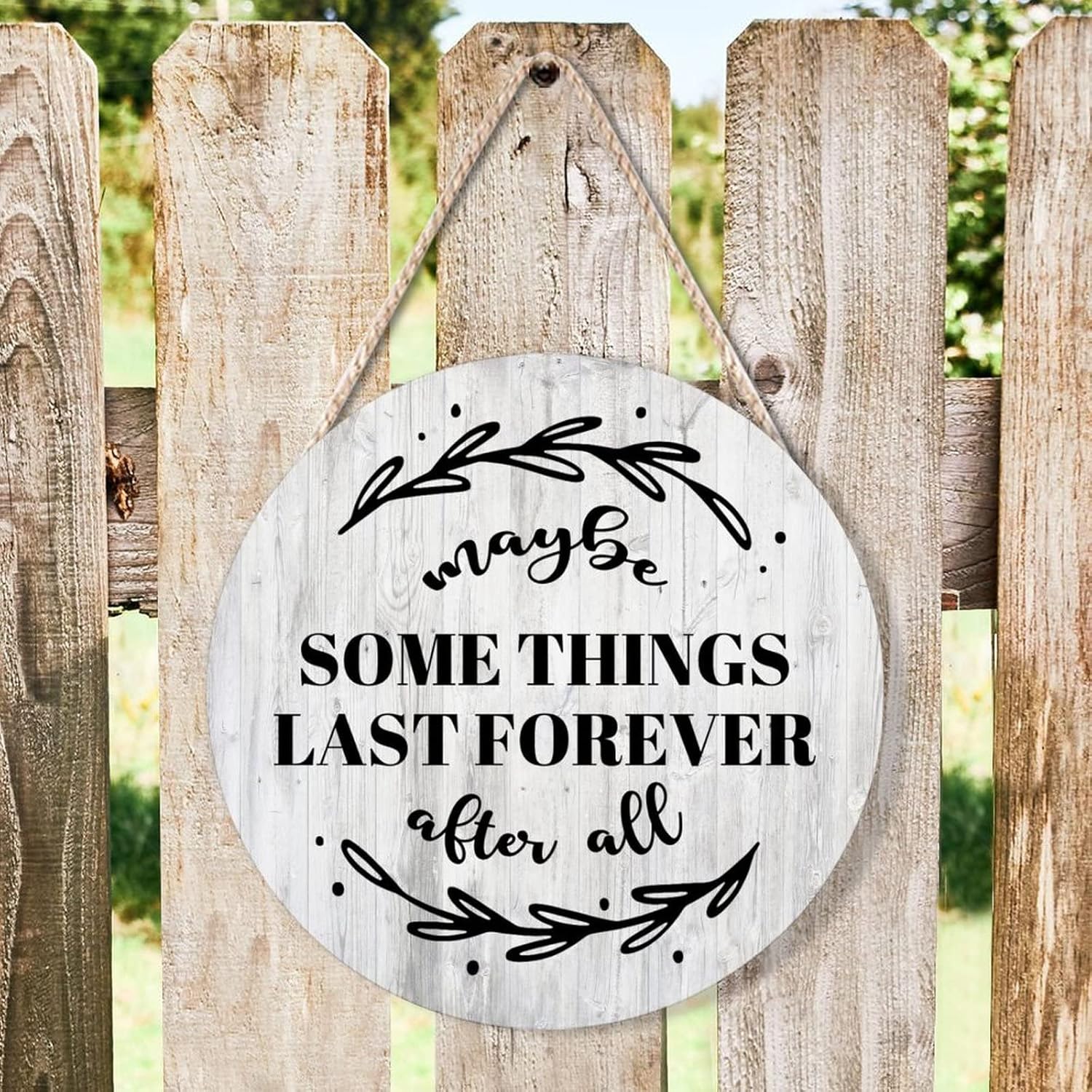 Farmhouse Front Door Hanger Funny Wood Sign Decor