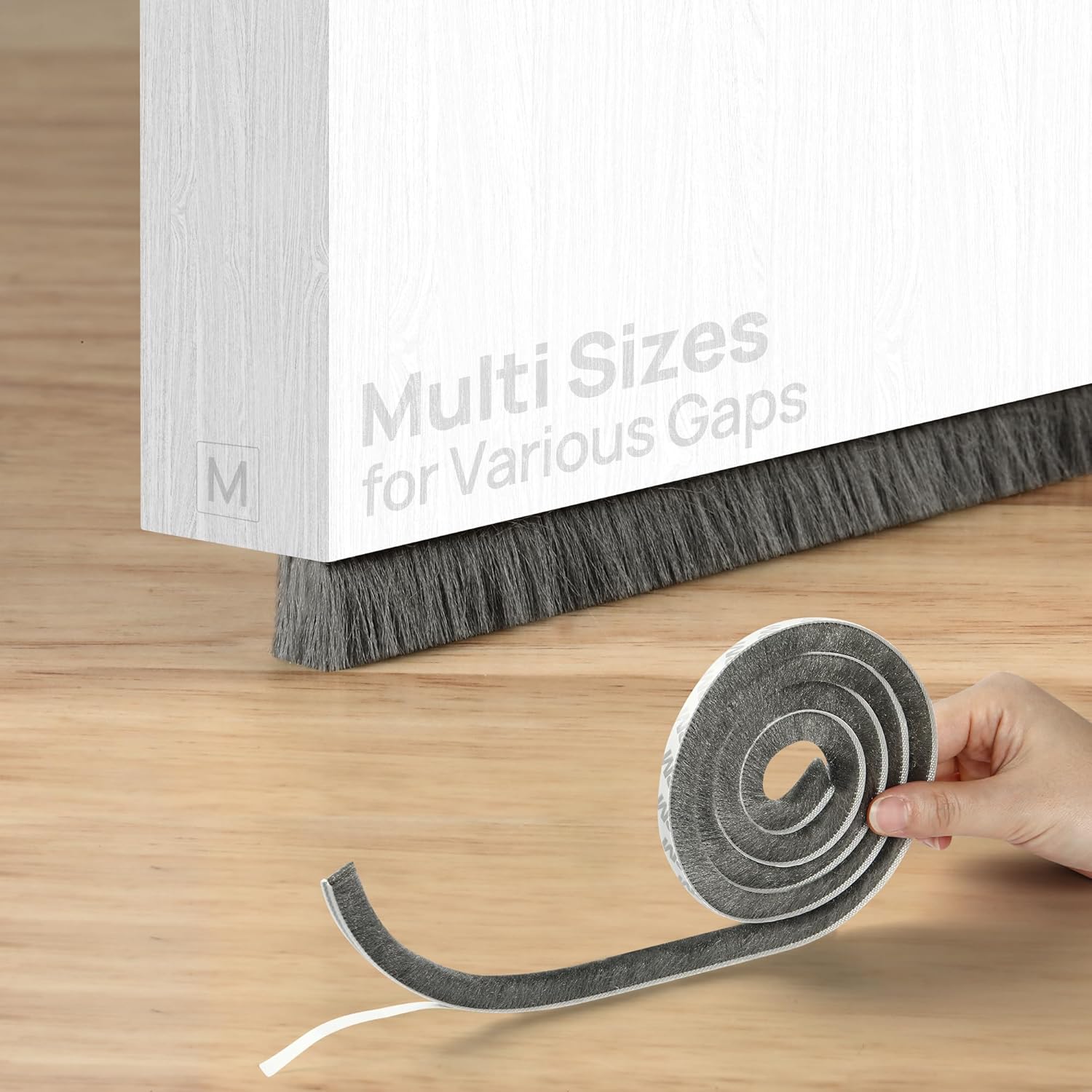 Idemeet Hidden Door Draft Stopper 39 Inch Weather Stripping Seal