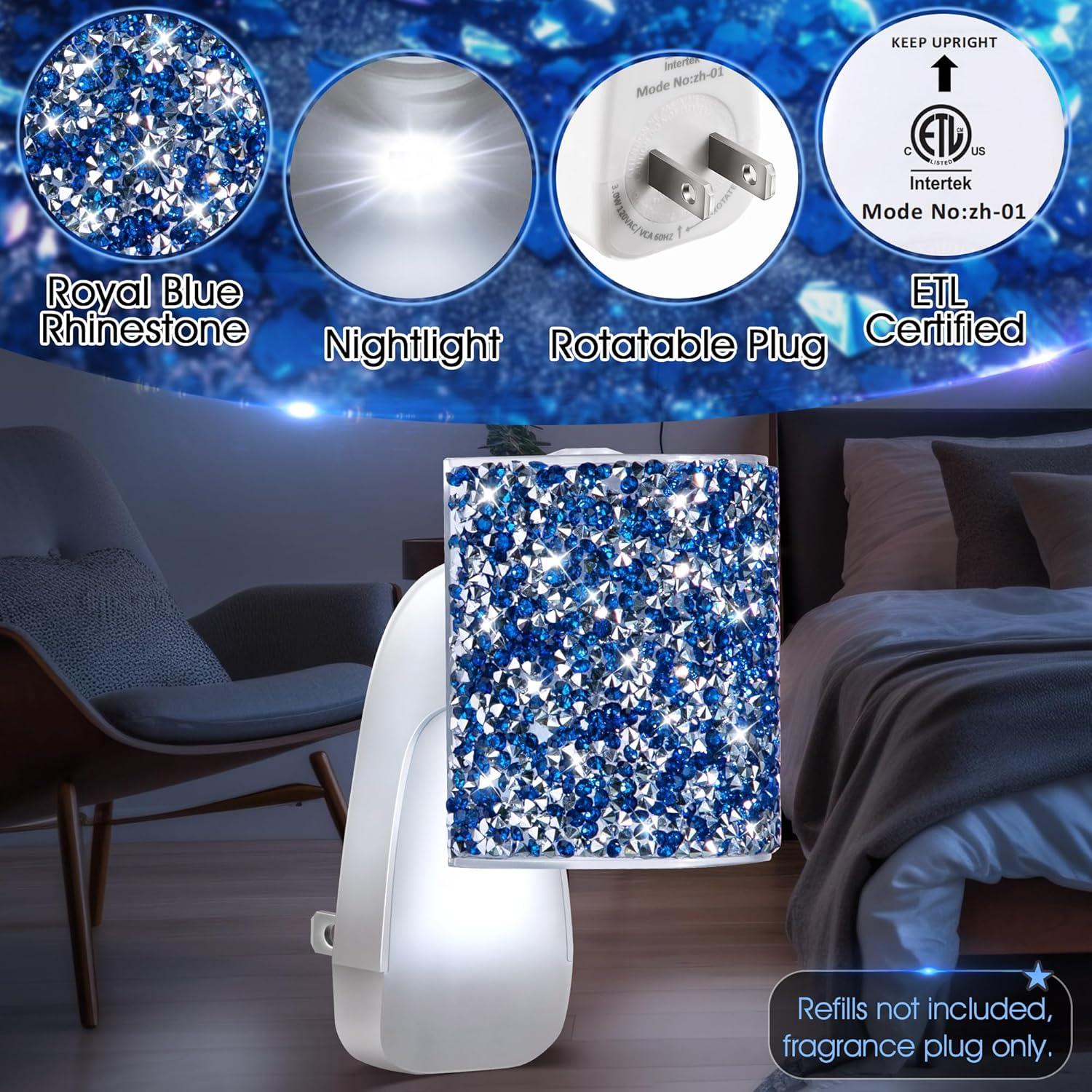 Hohean Wall Fragrance Plug In with Night Light
