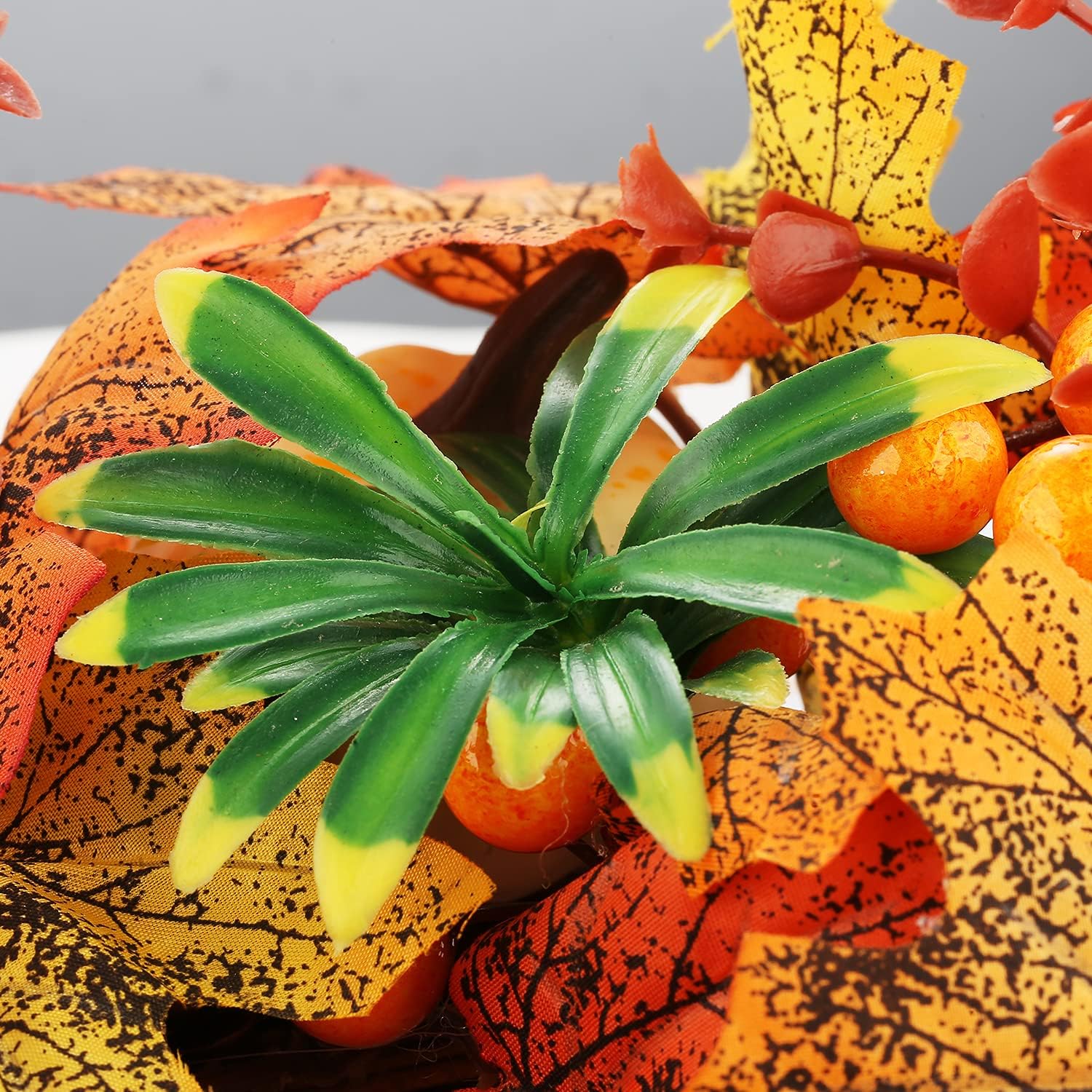 Autumn Door Wreath 45cm Fall Maple Gold Decor
