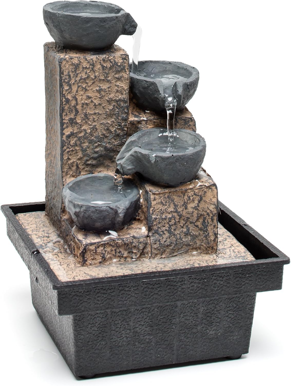 Relaxus Decor Desk Mini Water Basket Fountain