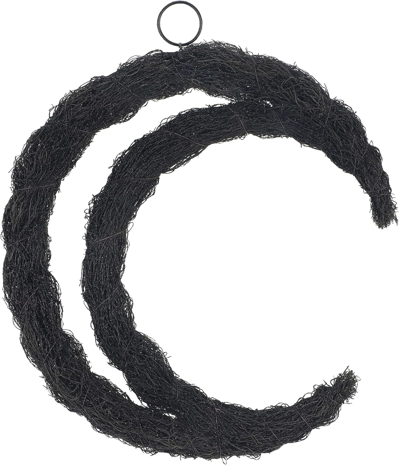 16 Inch Black Moon Wreath Halloween Decor