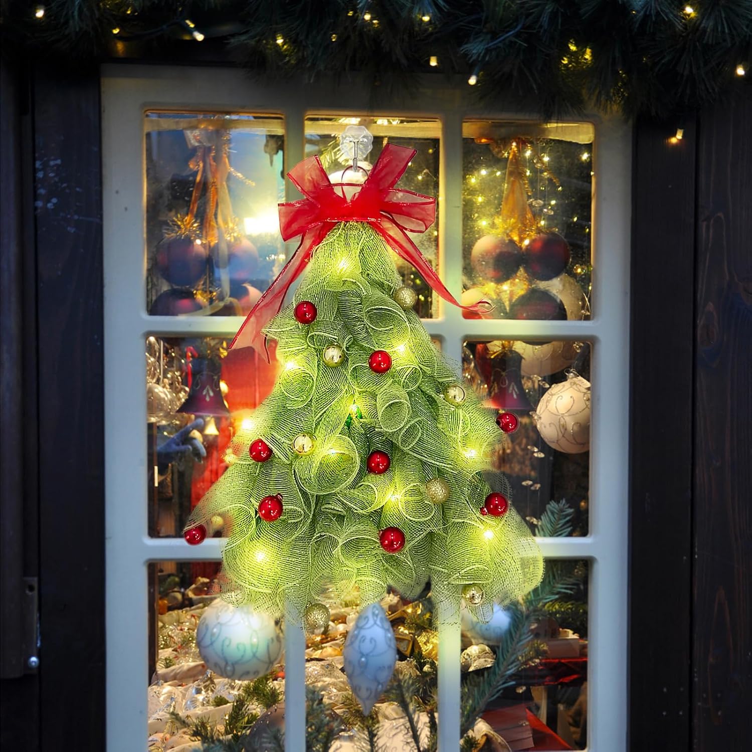 Handmade Christmas Tree Wreath for Front Door