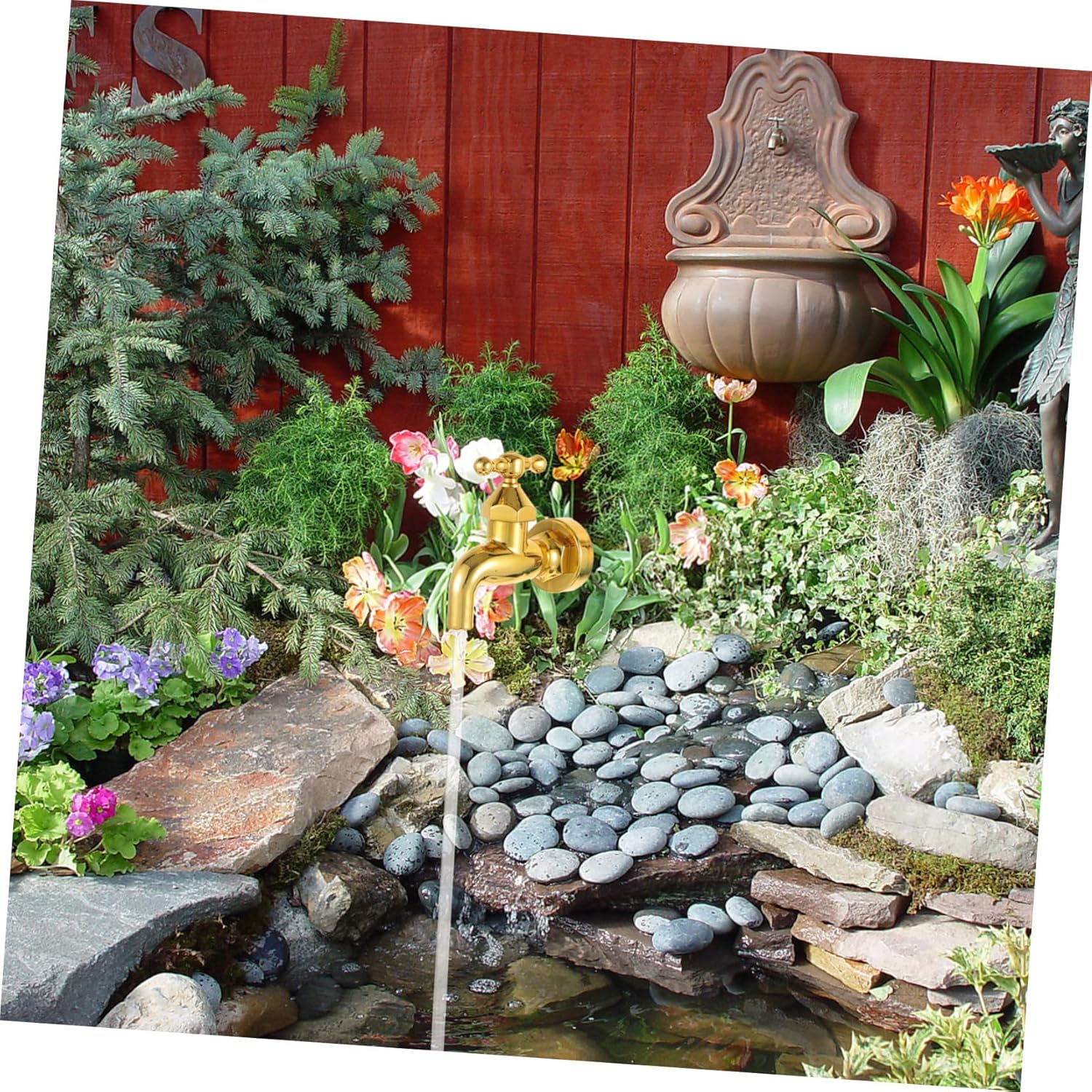 Yardwe Floating Water Feature Tabletop Fountain for Home Office Decor