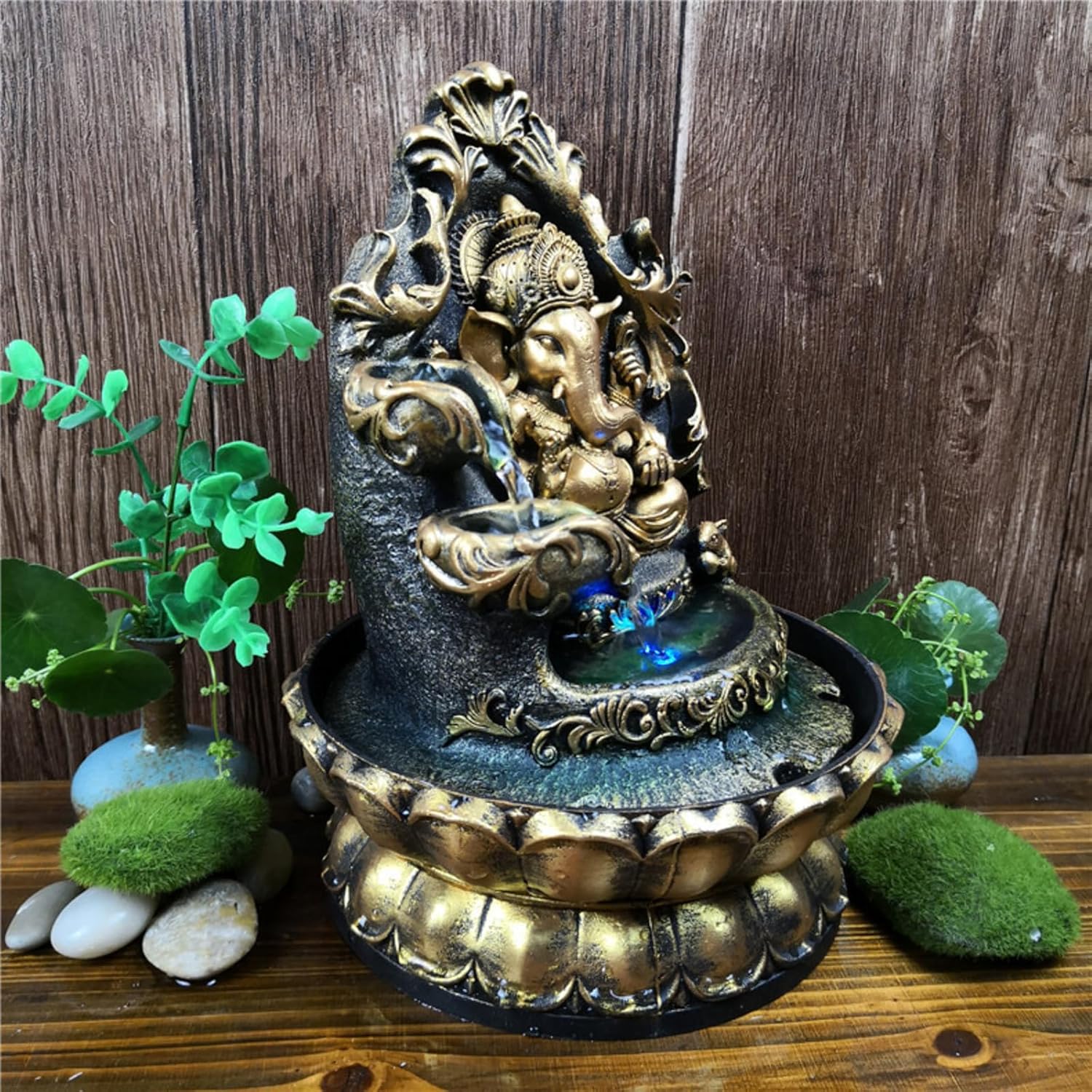 Ganesh Water Fountain with LED Lights