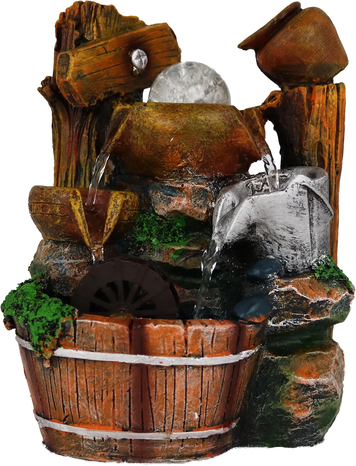 Cannan 10 Inch Jug Pot Water Mill Fountain