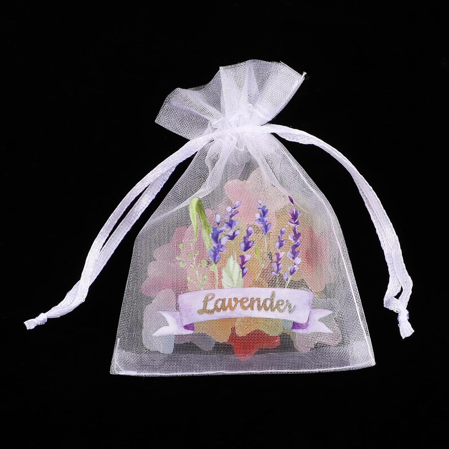 LOGOFUN 20pcs Lavender Sachet Bags - White