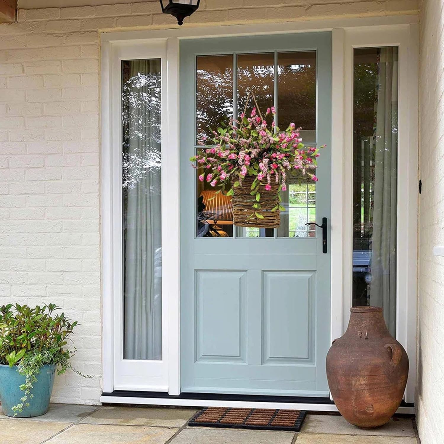 Cream Hydrangea Door Wreath - Spring Decor