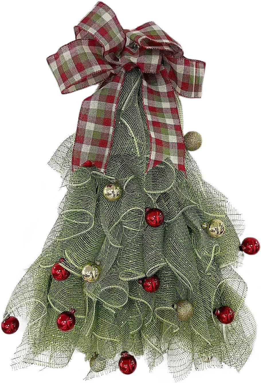 195 In Christmas Tree Wreath Front Door Decor