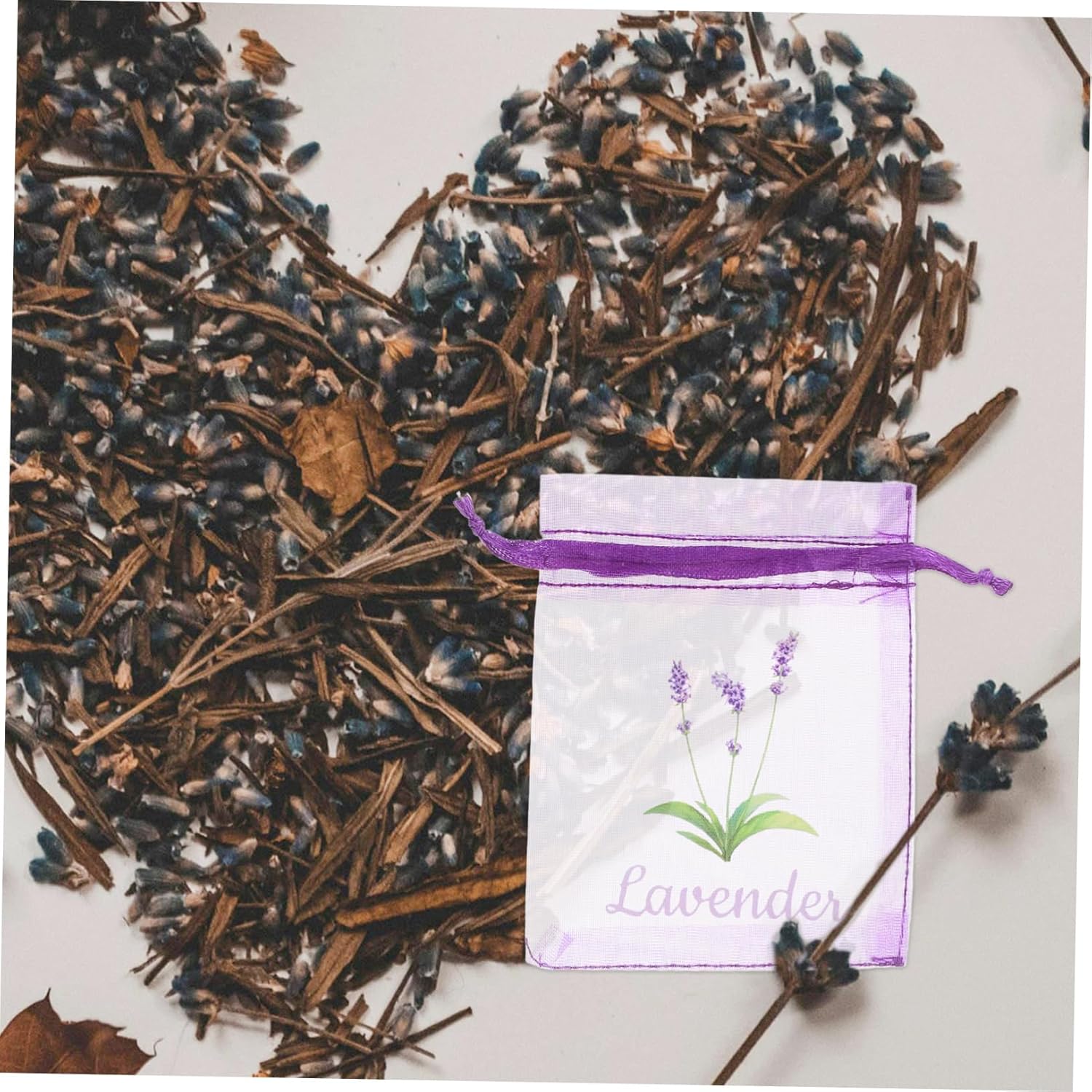 Wakauto 20pcs Lavender Sachet Bags for Herbs and Spices