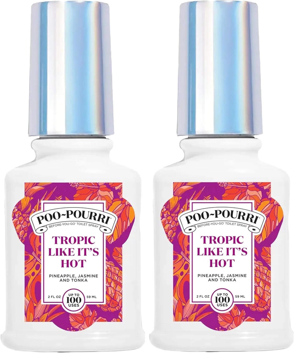 Poo-Pourri Tropic Like Its Hot Toilet Spray 2 Oz 2 Pack