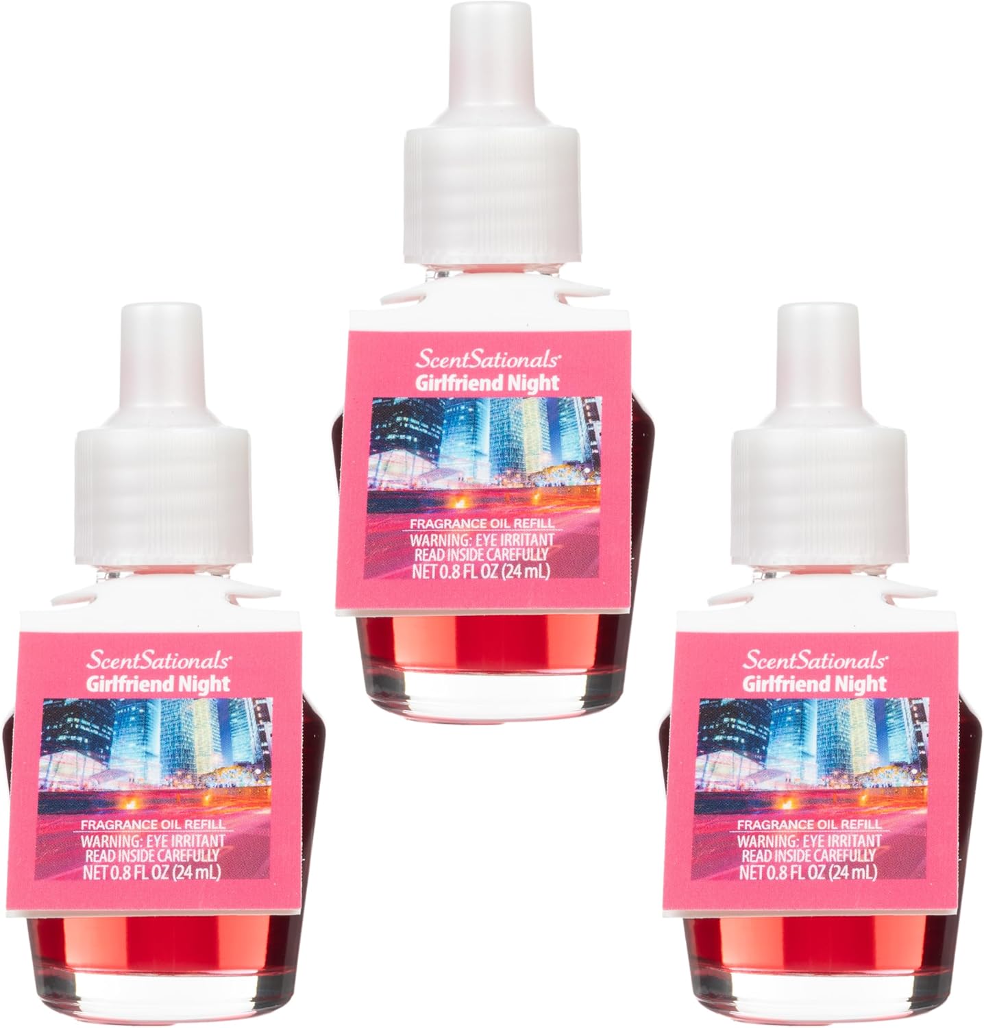 Scentsationals Fragrance Oil Plug In Refills 3-Pack - Girlfriend Night