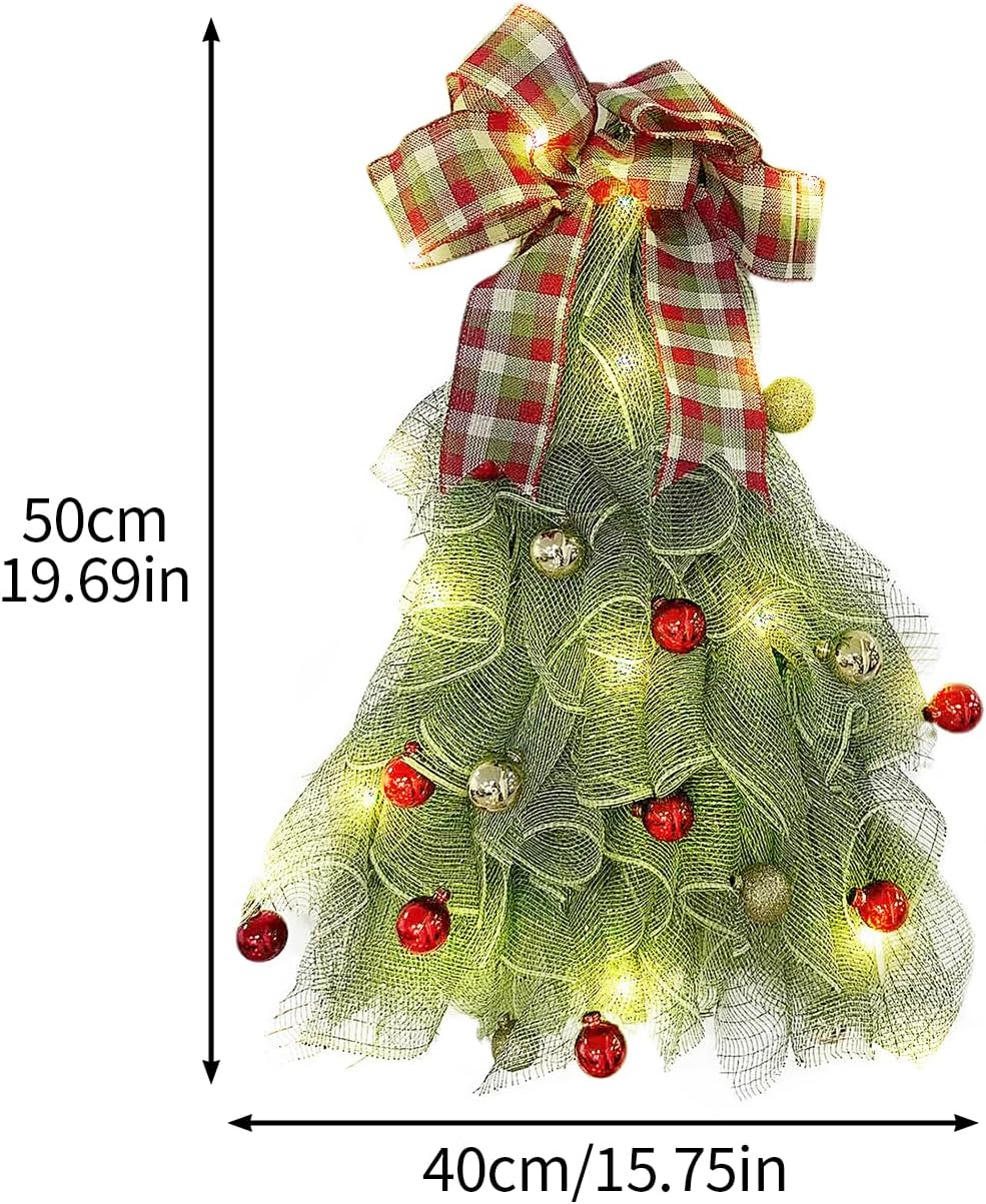 Handmade Christmas Tree Wreath for Front Door